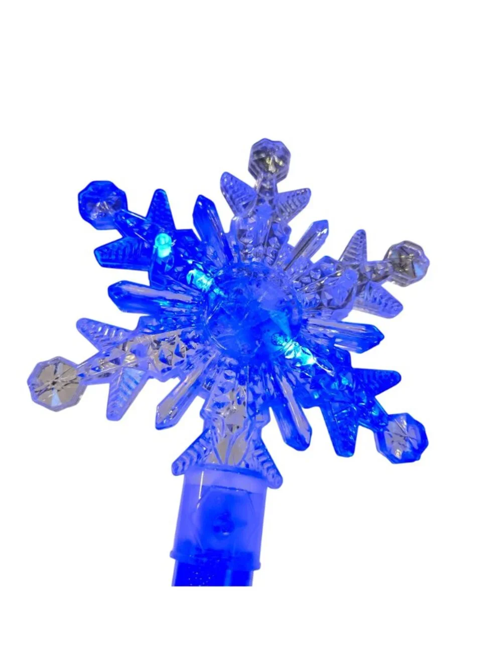 Ice Princess Color Changing Snowflake Light Up Wand Flashing Blinking Works